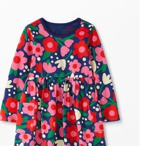 Hanna Andersson Long-sleeve Playground Dress with Pockets size 6-7